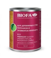 Краска для внутренних работ белая Biofa 5111 AQUALUX